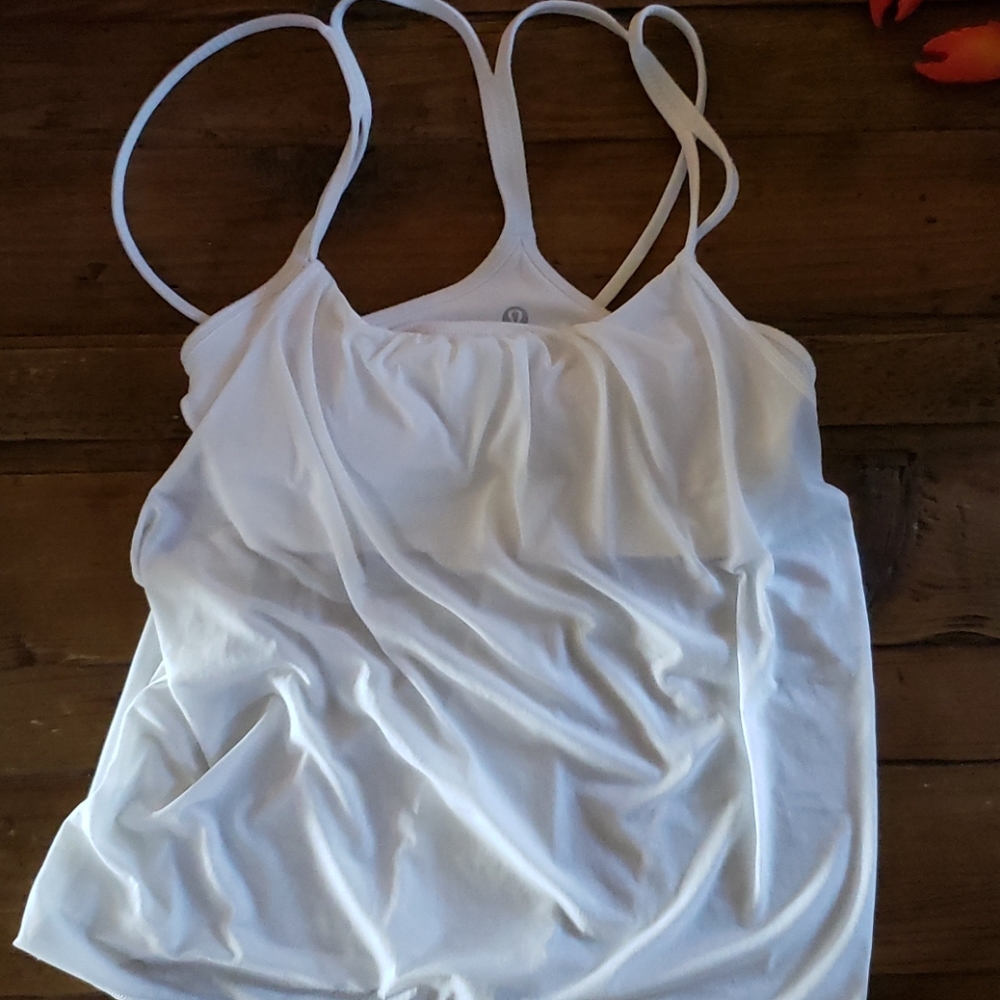 Lululemon tank top with overlay